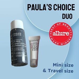 🆕*BNIB* PAULA’S CHOICE | MINI/TRAVEL | Duo - BHA exfoliant / Collagen booster